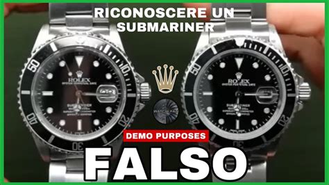 come capire se un rolex submarine e falso|Come riconoscere un Rolex falso .